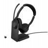 Jabra Evolve2 55/Stereo/ANC/USB-C/BT-USB/Bezdrať/Stand/Čierna (25599-989-889)