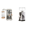 ECM Puristika PID, cream, olive + Eureka Mignon Turbo, CR chrome