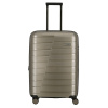 Stredný škrupinový kufor na kolieskach s expandérom TSA 80 l Travelite zlatá