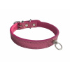 HUHUBAMBOO METAL obojok ružový M 1,6x26-32cm