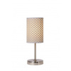 Lucide 08500/81/31 Stolné svietidlo MODA E27, 60W, IP20, biela/chrómová