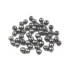 Sklenené voskové perly Ø6 mm - 50 g 19B strieborná tmavá