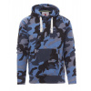 PAYPER ATLANTA+ 000019-0001 / Pánska mikina s kapucňou - camouflage blue XXL