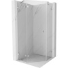 Mexen Lunar, päťuholníkový sprchový kút s ľavým sklonom 90 x 90 cm, 8mm číre sklo, chrómový profil, 831-090L-090P-01-00-L