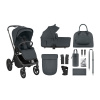 KikkaBoo Kočík 2v1 Goya Platinum Graphite