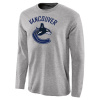 Vancouver Canucks - Primary Logo Ash NHL Tričko s dlhým rukávom S/USA=M/EU
