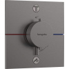 Hansgrohe ShowerSelect Comfort - Termostatická batéria pod omietku, na 2 spotrebiče, kefovaný čierny chróm 15572340