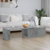 vidaXL Konferenčný stolík betónovo-sivý 150x50x35 cm drevotrieska