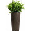 HowHomely PLASTOVÝ KVETINÁČ URBANIKA ECO 57X29,5 CM TMAVOHNEDÁ