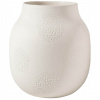 Textilomanie Krémová kameninová váza PEARL, stredná