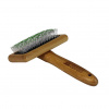 Bamboo Groom jemný kartáč s nerezovými hroty Finišák střední