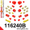 116240B: Full suspension bush kit 14mm 25mm 25mm Red