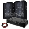 Skytec DJ Set reproboxů a zesilovače 400W