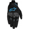 rukavice SP X 1, ALPINESTARS (černá/modrá) 2025