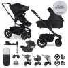 EASYWALKER SET Kočík 4v1 Harvey⁵ Midnight Black XXL AIR + CYBEX Aton B2 i-Size + základňa