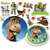 DIGITÁLNA TLAČ Opłatek na tort SHREK FIONA OSLÍK POSTAVY + TEXT ZADARMO 4