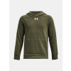 Chlapčenská mikina Under Armour UA Rival Fleece Hoodie Zelená YMD