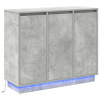 zahrada-XL Bočný stolík s LED, betónový šedý, 90x32x75 cm z inžinierskeho dreva 869677
