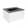 Swiss aqua technologies Koupelnová skříňka s umyvadlem SAT B-WAY 59x30x45 cm bílá lesk BWAY60WU4B