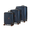 Sada cestovních kufrů ROCK Genesis - modrá - 107 / 72 / 33 L