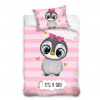 Bavlnené Obliečky do postieľky Tučniak Malá Gloria 100x135/40x60 cm