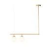 ACA DECOR Stropné závesné svietidlo THETIS max. 2x 40W/E27/230V/IP20, farba mosadze