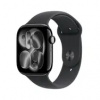 Apple Watch Series 11 GPS+Cellular 42mm Klavírno čierne hliníkové telo - Čierny športový remienok M/L / 150-200 mm