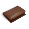 Arwel Tmavo hnedá pánska kožená peňaženka so zaistením dokladov 514-7424-47