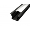 LED profil vestavný ALPI SURFACE-K černý - LED profil SURFACE-K černý - 1m