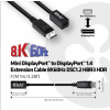 Club3D Mini DisplayPort kábel 1.4 na DisplayPort 8K 60Hz DSC 1.2 HBR3 HDR obojsmerný (F/M), 1m CAC-1120