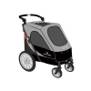 Kočík pre psov PetStro SILVER WING do 55 kg (čierno-šedá) BCL