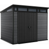 Záhradný domček Keter Cortina 9x7 grafitový, s podlahou Keter