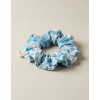 Spirit of OM scrunchie gumička do vlasov z bio bavlny - CARU svetlo modrá