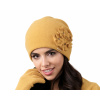 Zimná čiapka Cameo žltá, univerzálna (Dámska vlnená čiapka Cameo Andora žltá)