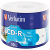 VERBATIM CD-R 700MB/ 52x/ 80min/ printable/ 50pack/ wrap 43794