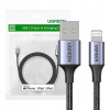 Kábel Ugreen USB - Apple Lightning 1 m čierny