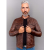 Max Original Leather Pánska kožená bunda MOTI brown (5XL 66-68) - Brown - 5XL