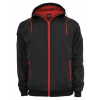 Bunda URBAN CLASSICS - CONTRAST WINDRUNNER Black \ Red S