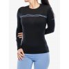 Funkčné tričko dámske Icebreaker Merino 200 Oasis LS Crewe Mountain Pulse - black
