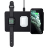 Satechi Trio Wireless Charging Pad (Apple Watch, Airpods, iPhone) - Čierna