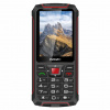 EVOLVEO StrongPhone W4, IP68 odolný Dual SIM telefon, 2,8''LCD, 2500mAh, Powerbanka, černo-červený