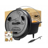 Overmont Dutch Oven Liatinový hrniec 2v1 Camping Campfire Cauldron 4,2L (Overmont Dutch Oven Liatinový hrniec 2v1 Camping Campfire Cauldron 4,2L)