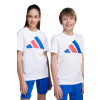 Detské bavlnené tričko adidas biela farba, s potlačou, JY0298 176