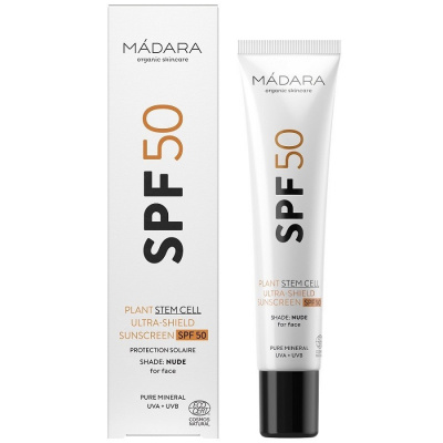 MÁDARA Opalovanie Spf50 Plant Stem Cell Ultra-Shield Sunscreen Krém Na 40 ml