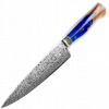 IZMAEL Damaškový kuchynský nôž Sakai Chef/Modrá 19.5 cm
