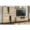 Casarredo Obývací sestava SET1 BUCKET (komoda, TV stolek, police) dub artisan/wenge