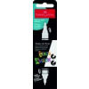 Popisovač FABER-CASTELL Black Edition Shake Paint biely