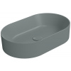 GSI KUBE X keramické umývadlo na dosku, 60x37cm, oválne, agave mat, 945804