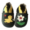 Hopi Hop Kožené capáčky Barefoot Veľ. XXL (2-3 roky) Zamilovaný vtáčik