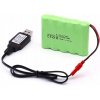 6V 2400mAh Ni-MH batéria | Zástrčka JST | USB nabíjačka